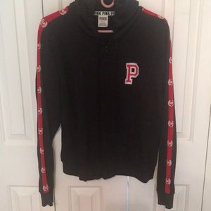 VS PINK BLACK FULL ZIP